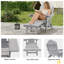 Fauteuil Adirondack en PEHD toutes saisons avec repose-pieds, foyer à 3 positions réglable et pliable avec porte-gobelet pour pelouse, terrasse et bord de piscine-1491492598