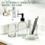 Ensemble d'accessoires de salle de bain à nervures verticales 13,53 oz-1340363828