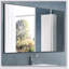 Miroir de salle de bain moderne 36 x 24 pouces avec cadre en aluminium, suspendu vertical ou horizontal, idéal pour la décoration intérieure et la sécurité
