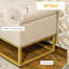 Banc de rangement rembourré Kristjana