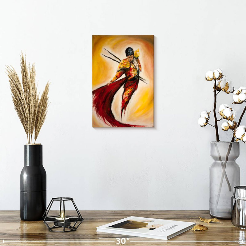 Leisha The Matador, 12" H x 8" W