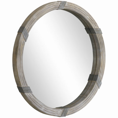 Miroir mural en bois 30,75 po