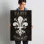 «Refurbished Fleur de Lis» par Wild Apple Portfolio - reproduction d'art textuel sur toile-19071798-74271610-74271609
