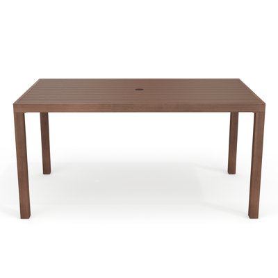 Martha Stewart 71" All-Weather Patio Dining Table With Umbrella Hole