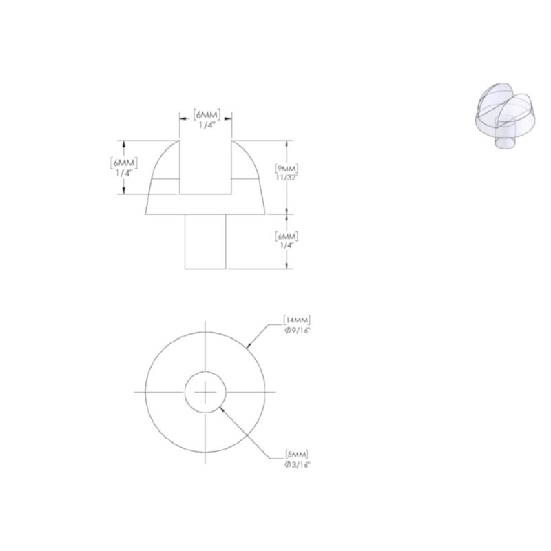 Glass Shelf Pin