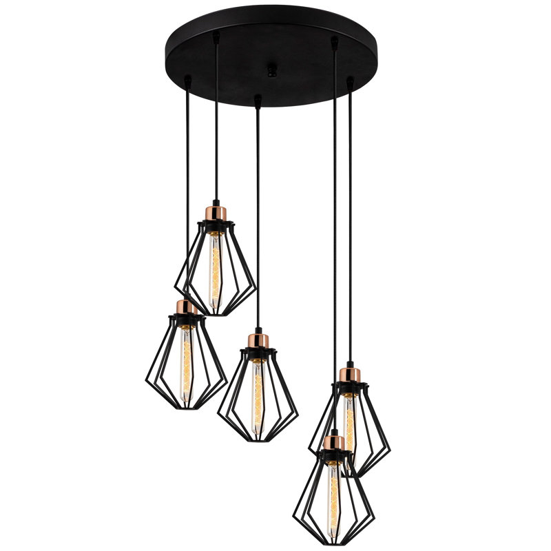 Luminaire suspendu géométrique à 5 lumières Dawlish