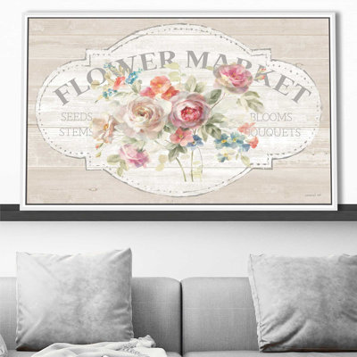 " Cottage Garden I On Wood "