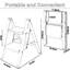 Escabeau pliant pour escabeau, échelle en acier à 2 marches avec larges pédales antidérapantes, conception pliable compacte pour le bureau de cuisine à domicile, capacité de poids de 330 lb-1978832212-1978832215