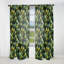 Motif vert forêt - Rideau bohémien - Velours obscurcissant - 1 panneau-107575418