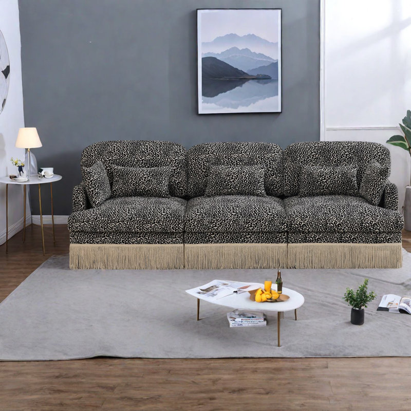 Canapés modulaires profonds, canapé modulaire Chenille
