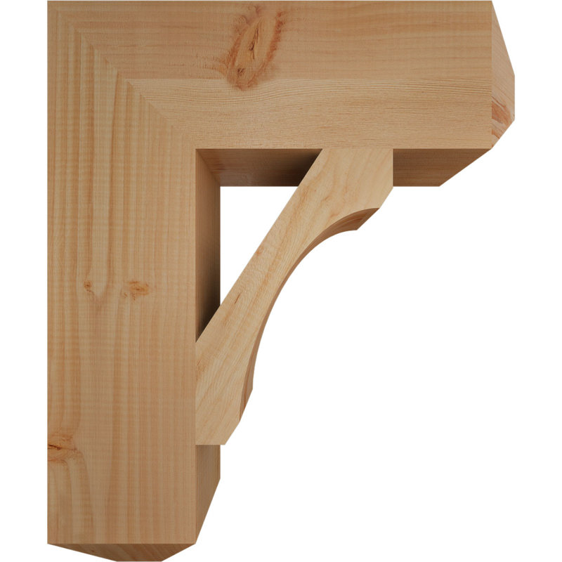 H Support en bois / corbeau, Douglas (lisse), H 24 po x l 5,5 po x P 20 po