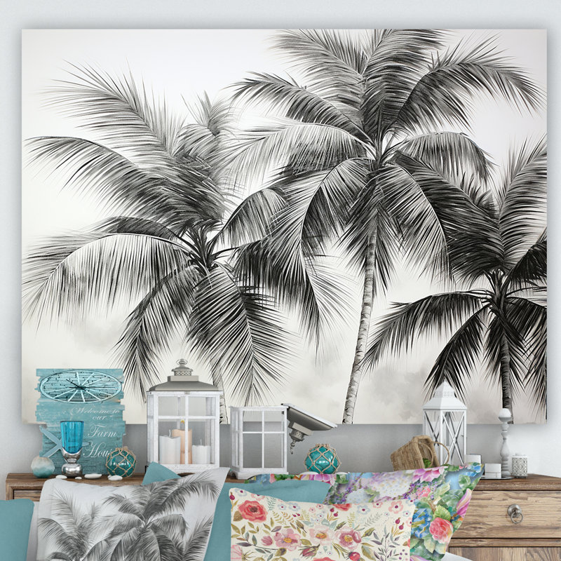 Palmier, désert, oasis II - palmiers, impression sur toile, Toile tendue, H 24 po x l 32 po x P 1 po