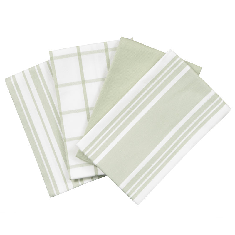All-Clad Woven Bistro Kitchen Towels (Set of 4), Fennel
