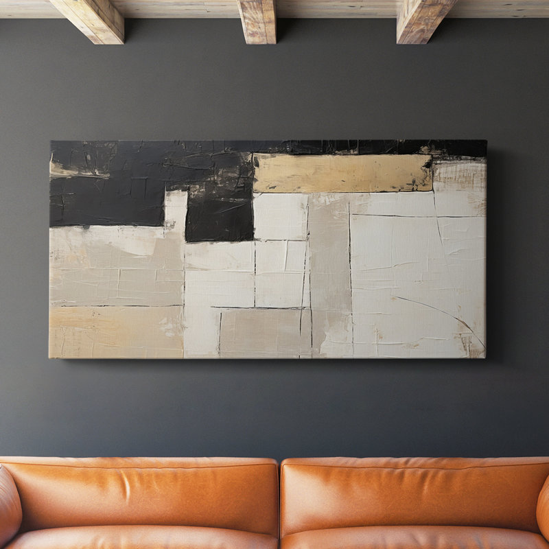 Abstract Series 4 #VIII-Gallery Wrapped Canvas, 20" H x 40" W