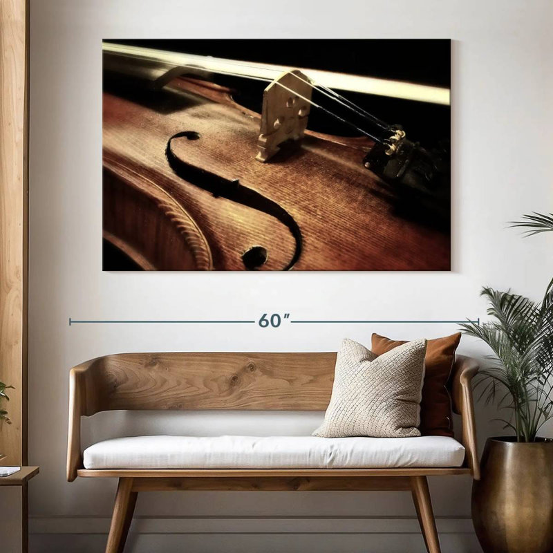 Violon rétro, H 8 po x l 12 po
