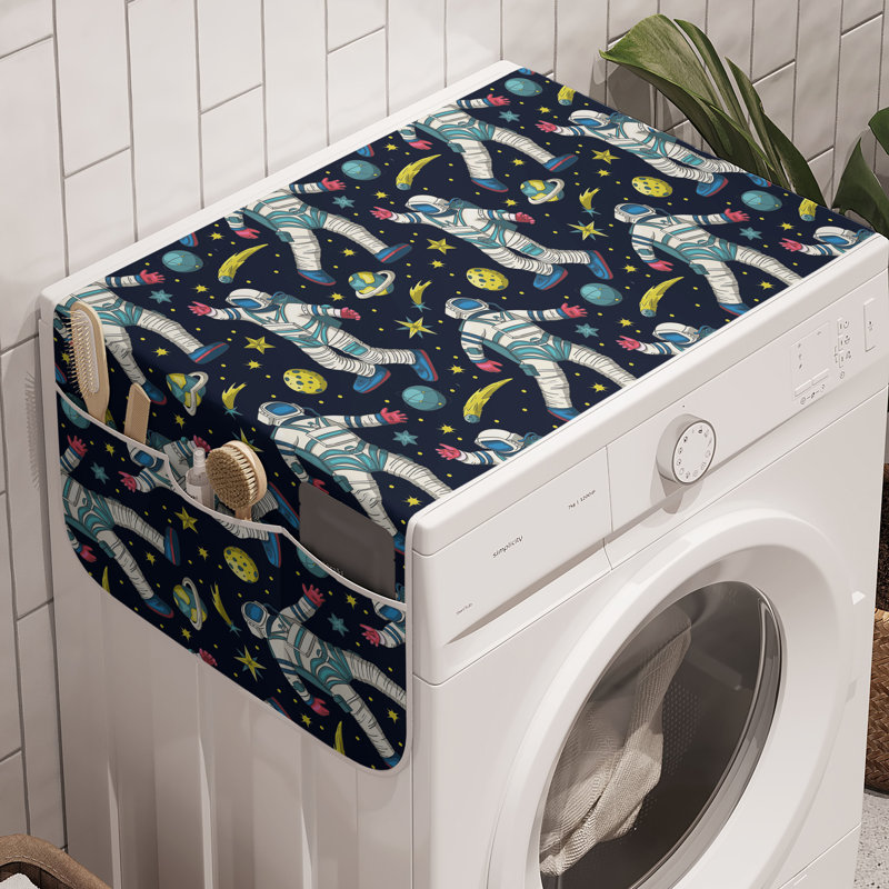 East Urban Home Outer Space Washing Machine Organizer Pack of 2 47" x 18.5" Multicolor