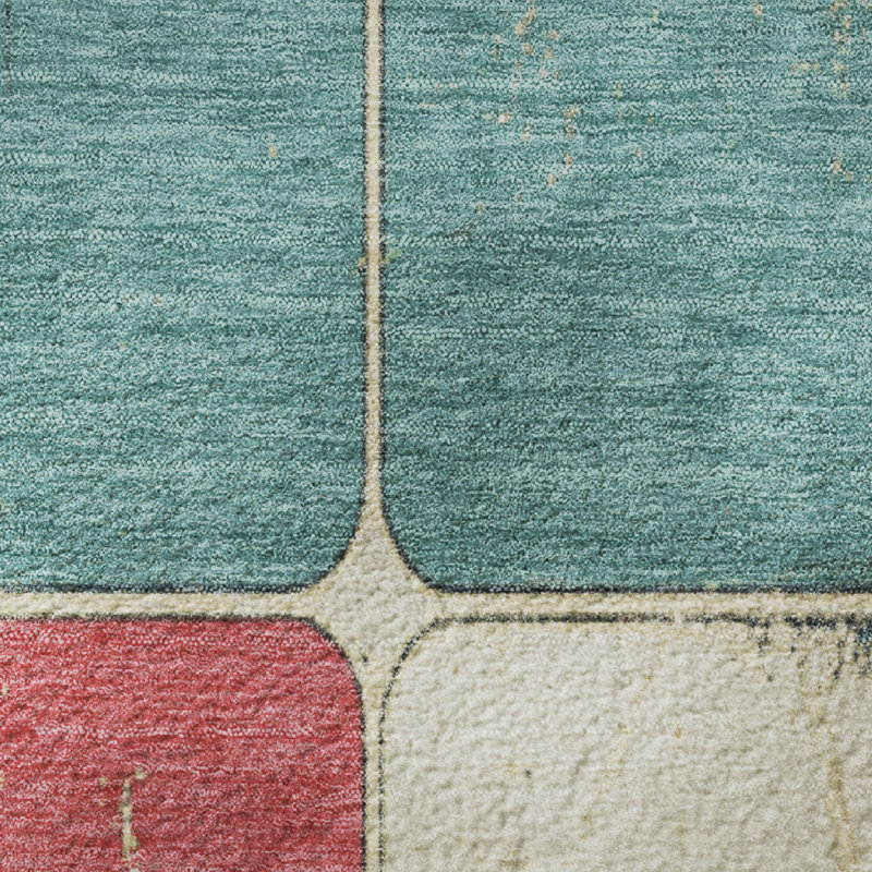 Premium Machine Washable Tiana Geometric Rug, Rectangle 10' x 14'