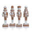 4-Piece Set Assorted Gingerbread Soldier Figurines