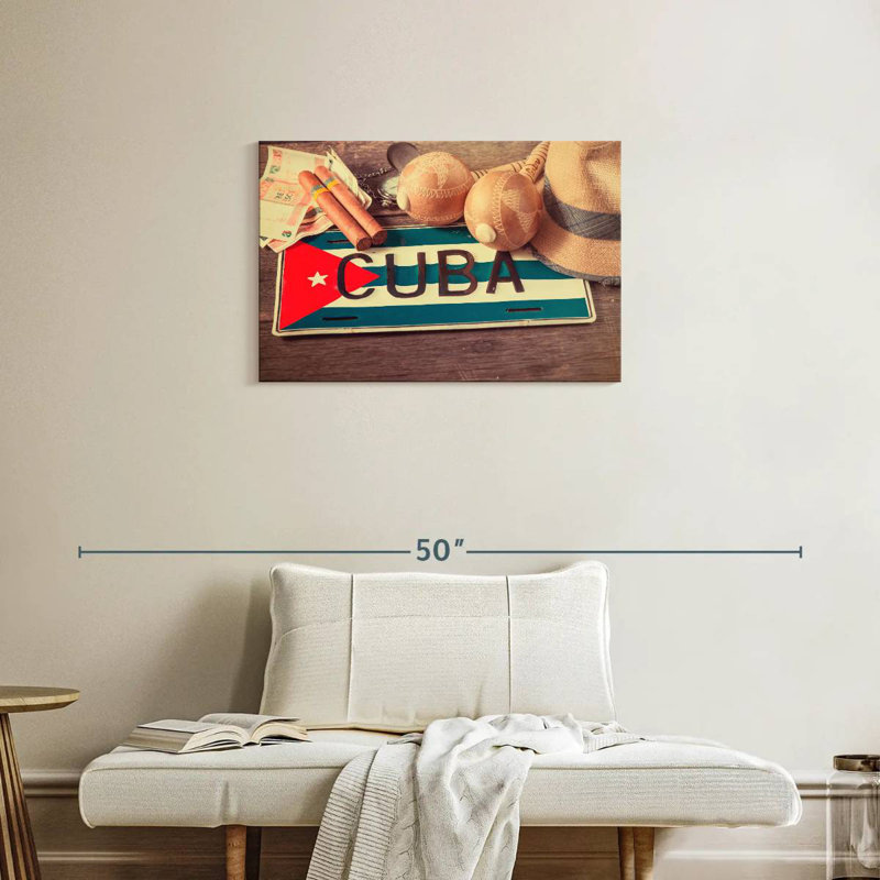 All About Cuba, 20" H x 30" W