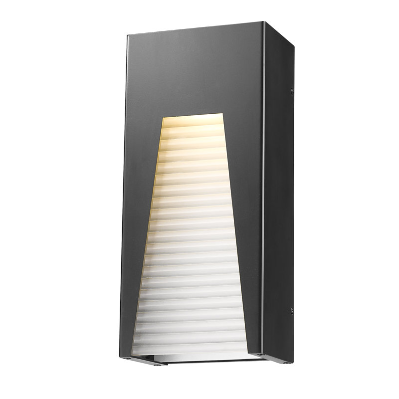Robstown LED Wall Light, Black Silver