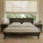 Acacia Aurora Premium Solid Wood Platform Bed Frame and High Headboard, Queen Bed Frame with Headboard Included, Mid Century Modern Bed Frame-82628789-82628792