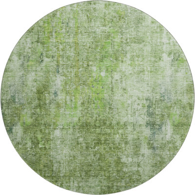 Premium Machine Washable Brittney Olive Rug