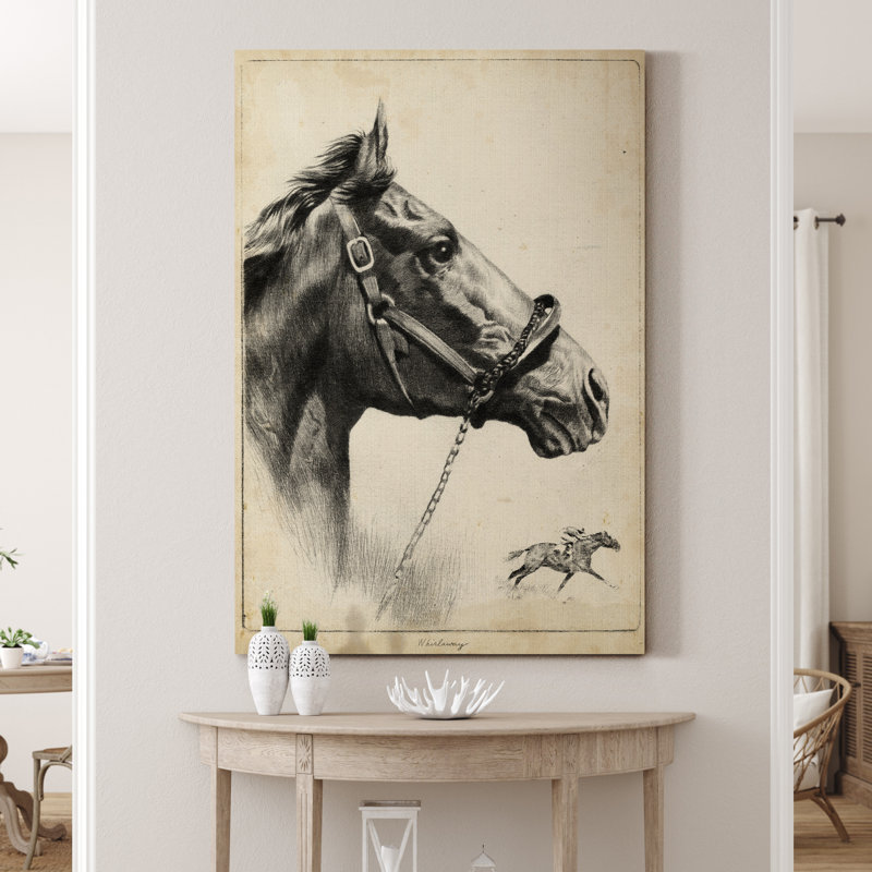 Reproduction d’art sur toile tendue « Whirlaway », H 48 po x l 32 po x P 1 po