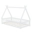 Lit de sol en forme de tente avec design, garde-corps et lattes-1393500689
