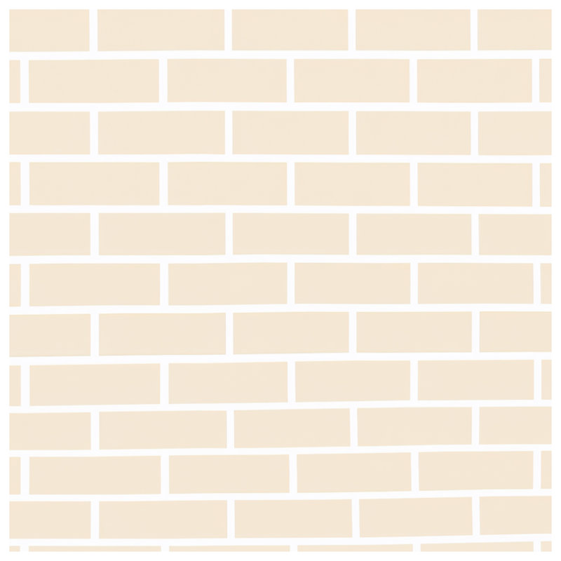 Couvertures murales beige brique, 50in W x 60in H