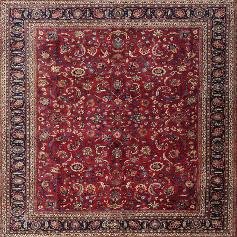 Delessite Oriental Indoor Rug, Round 3'