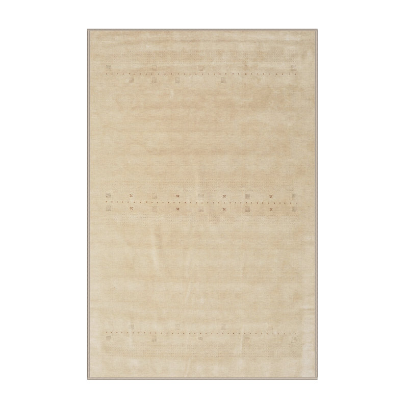 Surface beige contemporaine tapis, Rectangle 5 pi x 7 pi