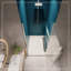 Porte de douche pivotante universelle à ouverture de 1 3/8 po, avec ouverture extérieure, avec finition en verre trempé de 1/4 po-109553897
