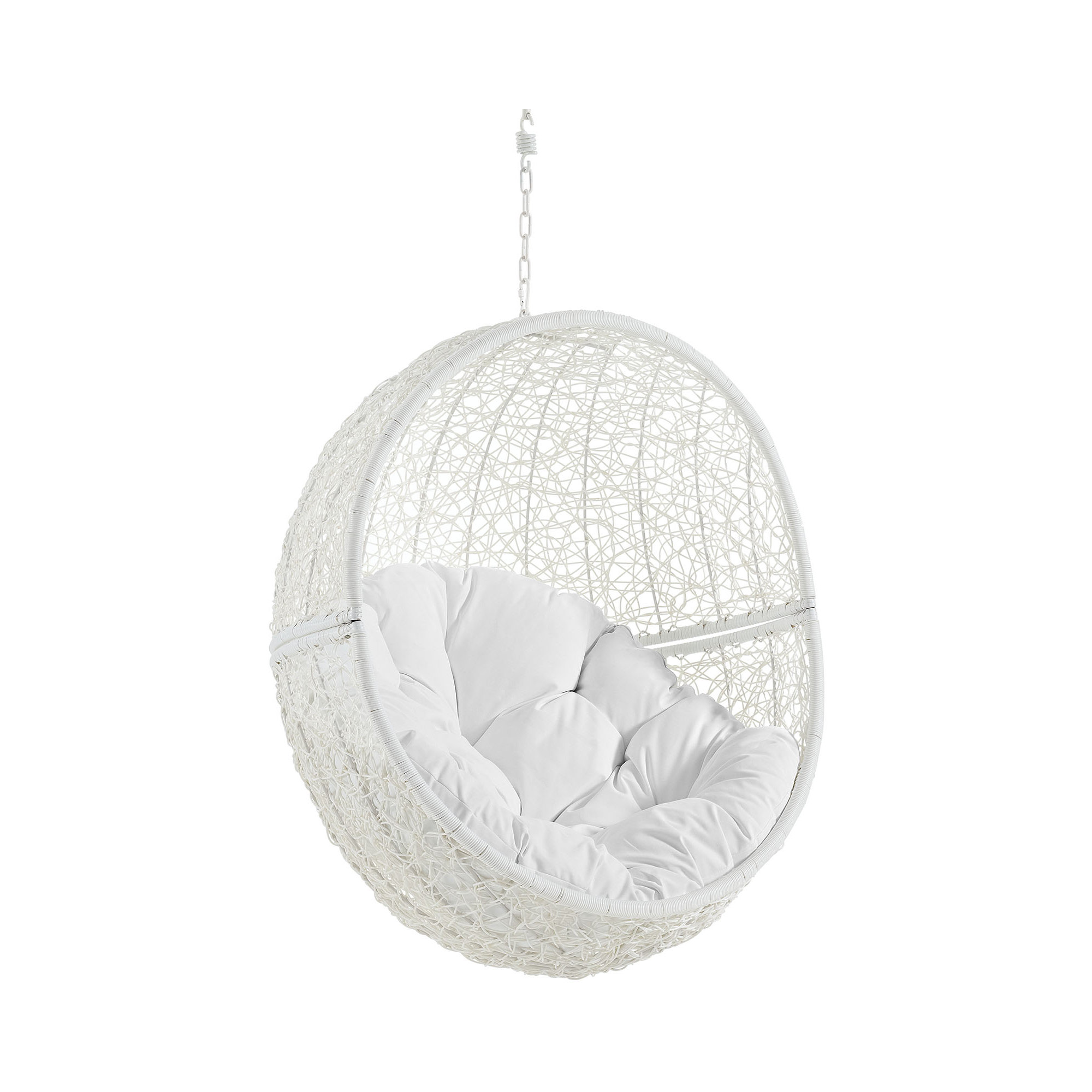 Modway Hide Outdoor Patio Swing Chair Without Stand, White
