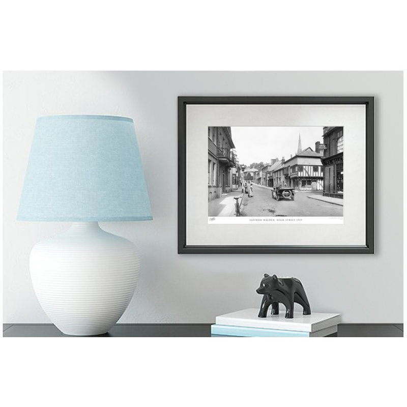 Saffron Walden, High Street 1919 by Francis Frith - Single Picture Frame Print, 60cm H x 80cm W x 2.3cm D