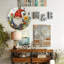 Horloge murale de jardin avec motif floral coloré