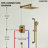 10" Pressure-Balanced Rain Shower System with 3-Function Handheld Shower and Adjustable Slide Bar-117466224
