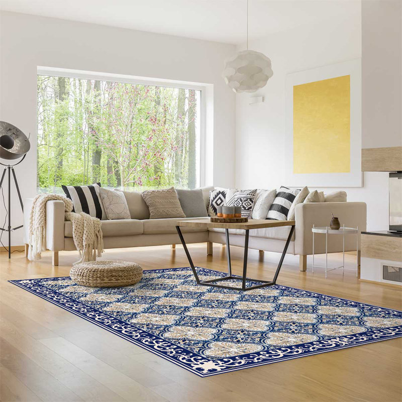 Bynoe Geometric Kitchen Mat, Rectangular 136 x 203cm