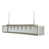 Grey Beige Metal/Clear Glass