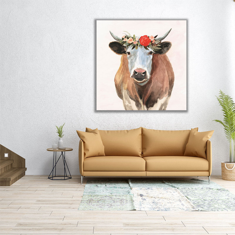 «Spring on the Farm I», reproduction d'art sur toile, H 12 po x l 12 po