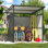 Pergola d'extérieur en métal 6 'x 6' pour terrasse