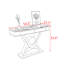 Console en métal de style italien.-129453650