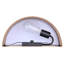 13 po Faris Applique murale 1 lumière noir mat avec abat-jour en simili grain de bois