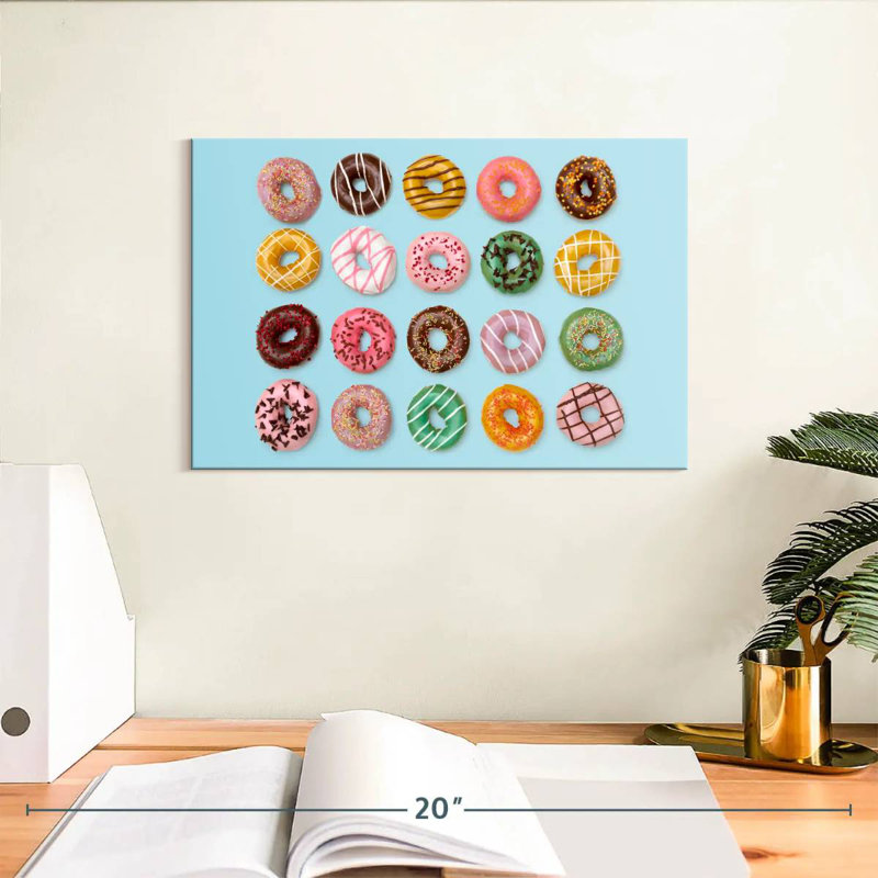 Various Glazed Doughnuts, 8" H x 12" W