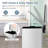 2 Pack Trash Can Combo Set With Step-on Pedal Removable Inner Buckets For Kitchen