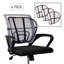 Mind Reader Ergonomic Lower Back Support, Office Chair Cushion Mesh, 15.5"L x 15"W x 5"H, 4 Pack