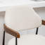 Tabouret de comptoir rembourré avec accoudoirs Devane-123161714
