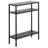 Ricardo 22" Wide Rectangular Console Table with Metal Shelves in Blackened Bronze-1163840980-1168277368