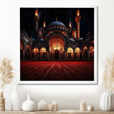 «Ottoman Mosques At Night», art mural paysage du salon