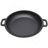 2 In 1 Pre-Seasoned Cast Iron Dutch Oven With Dual Handles, Outdoor Camping Deep Pot For Camping Fireplace Cooking BBQ Baking Campfire, 5 Quart.With 1Pc Iron Pot Rack.