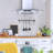 Cosmo 2 Piece Kitchen Appliance Package with Gas Freestanding Gas Wall Mount Range Hood